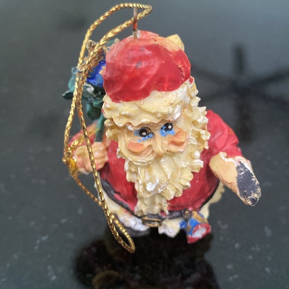 1996 Vintage Santa Ornaments by Artmark in Original box - Picture 6 of 10